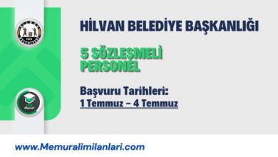 HİLVAN BELEDİYE BAŞKANLIĞI 5 SÖZLEŞMELİ